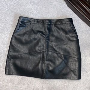 Lulus Vegan Leather mini skirt